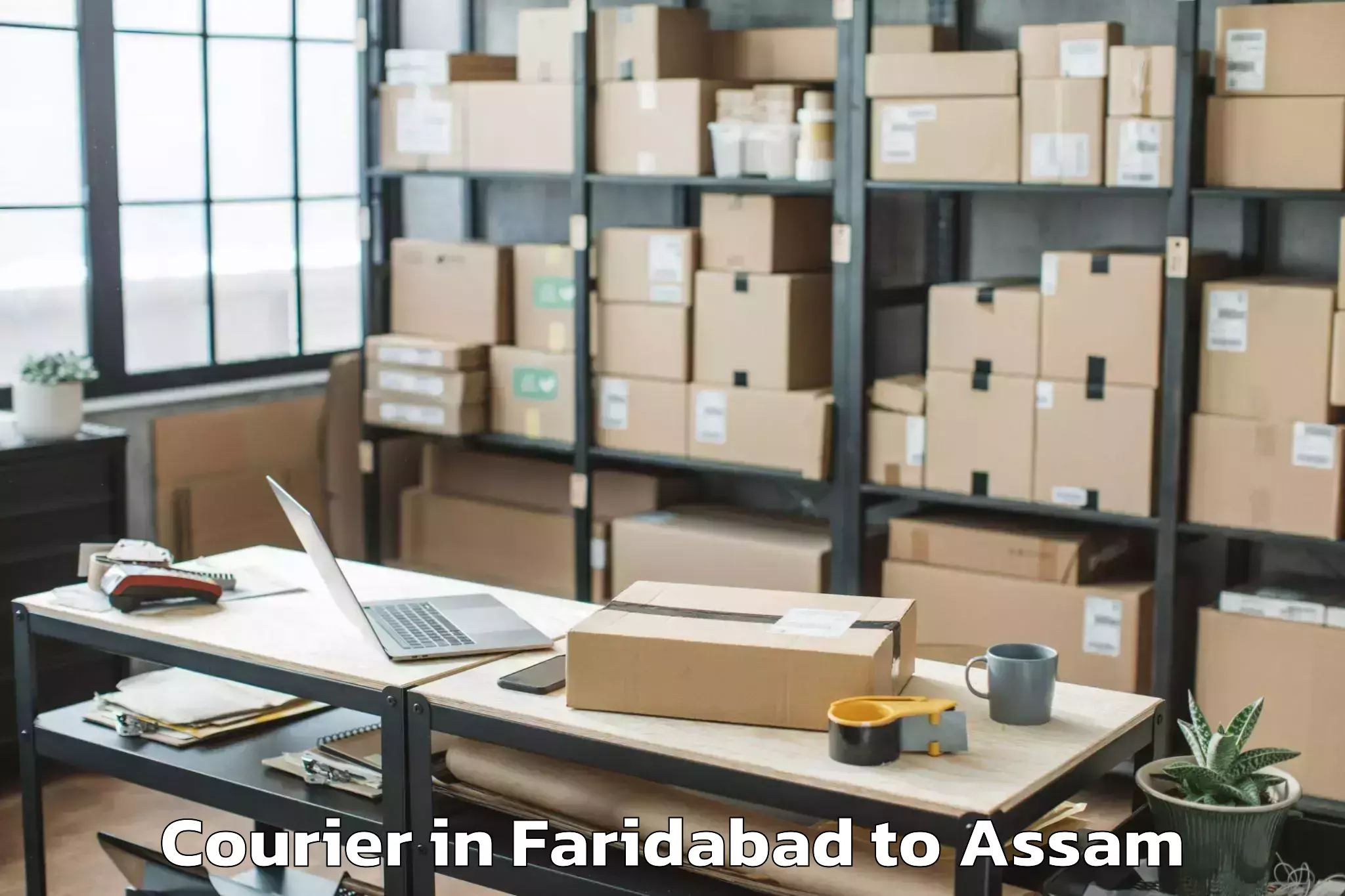 Reliable Faridabad to Bamunimaidan Courier